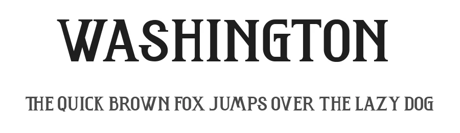 Washington1 by Haksen Letters — Display Font