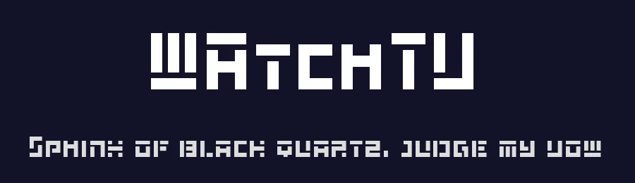 WAtchTV — Display Font — thumbnail 2