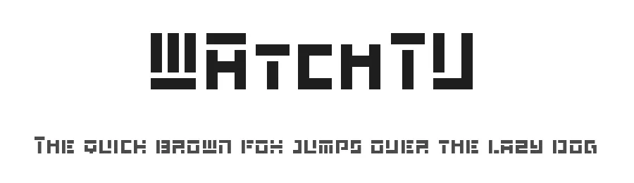 WAtchTV — Display Font
