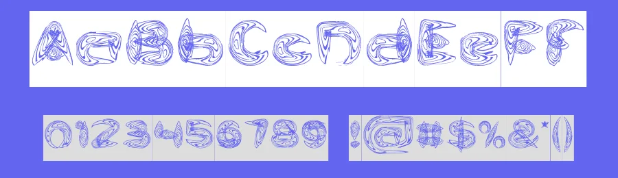 Water and Gasoline Inverse by http://www.dafont.com/wino-s-kadir.d2209 — Display Font — thumbnail 3