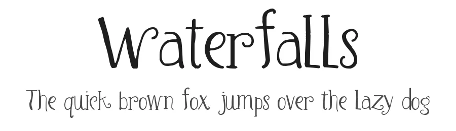 Waterfalls — Display Font