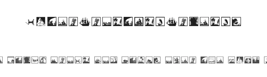 WaterFrontAndFriends — Display Font