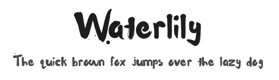 Waterlily by MaroonBaboon — Display Font