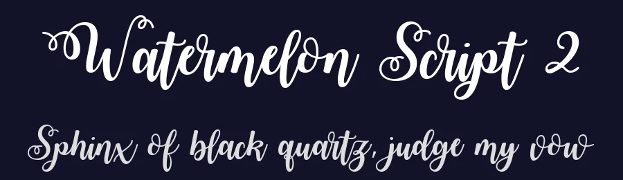 Watermelon Script 2 — Display Font — thumbnail 2