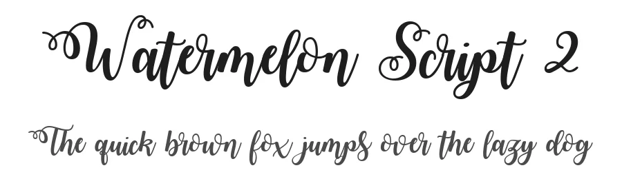 Watermelon Script 2 — Display Font