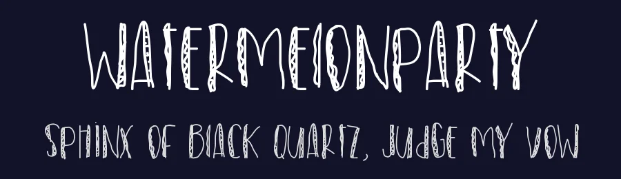 WatermelonParty — Display Font — thumbnail 2