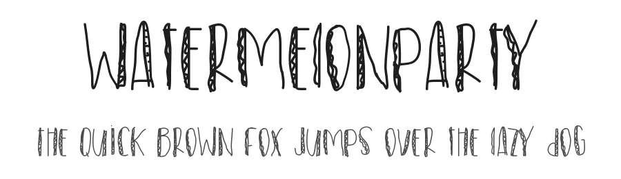 WatermelonParty — Display Font