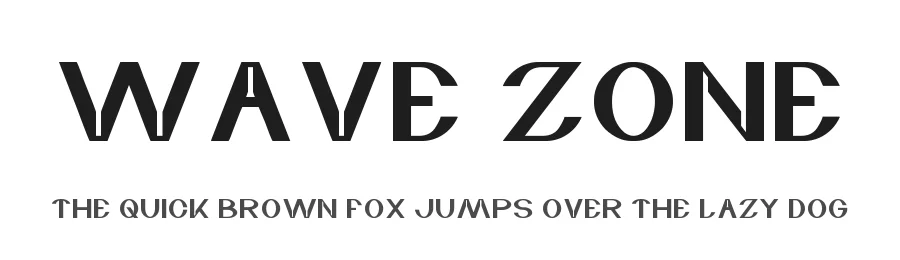 wave zone by http://www.dafont.com/wino-s-kadir.d2209 — Display Font