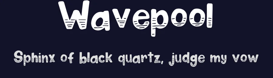 Wavepool — Display Font — thumbnail 2