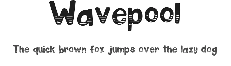 Wavepool — Display Font