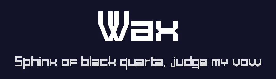 Wax — Display Font — thumbnail 2