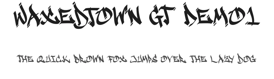 Waxedtown GT Demo1 by Gumilang Anggara Ruslan — Display Font