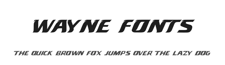 Wayne Fonts — Display Font