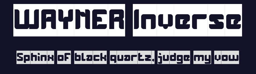 WAYNER Inverse by http://www.dafont.com/wino-s-kadir.d2209 — Display Font — thumbnail 2