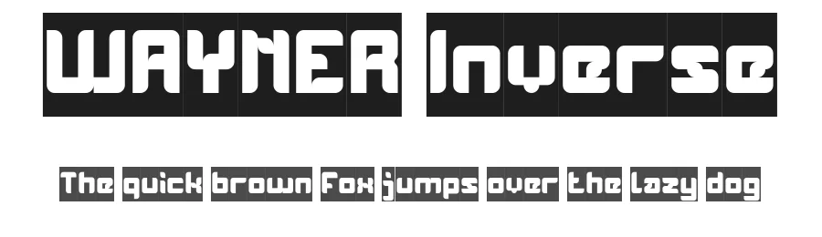 WAYNER Inverse by http://www.dafont.com/wino-s-kadir.d2209 — Display Font