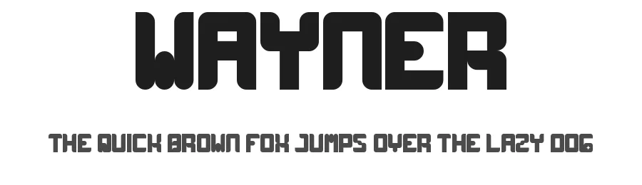 wayner — Display Font