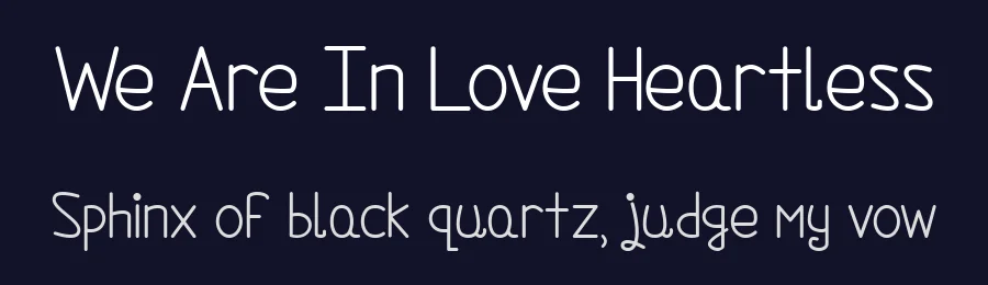 We Are In Love Heartless by MiffinFonts — Display Font — thumbnail 2