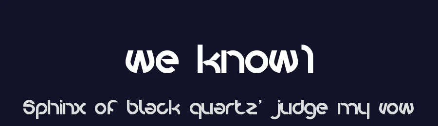 we know1 by http://www.dafont.com/wino-s-kadir.d2209 — Display Font — thumbnail 2