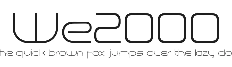 We2000 by Tom Tor — Display Font