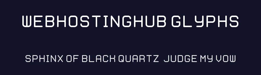 WebHostingHub Glyphs — Display Font — thumbnail 2