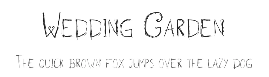Wedding Garden — Display Font
