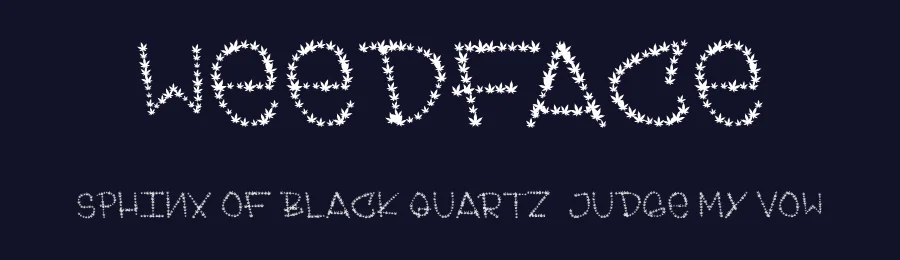 Weedface — Display Font — thumbnail 2
