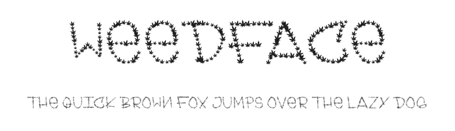 Weedface — Display Font