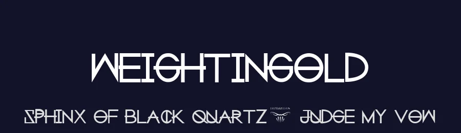 weightingold by Draven Depraved — Display Font — thumbnail 2