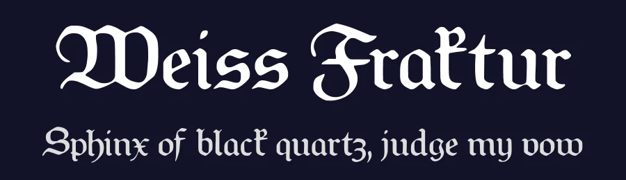 Weiss Fraktur — Display Font — thumbnail 2