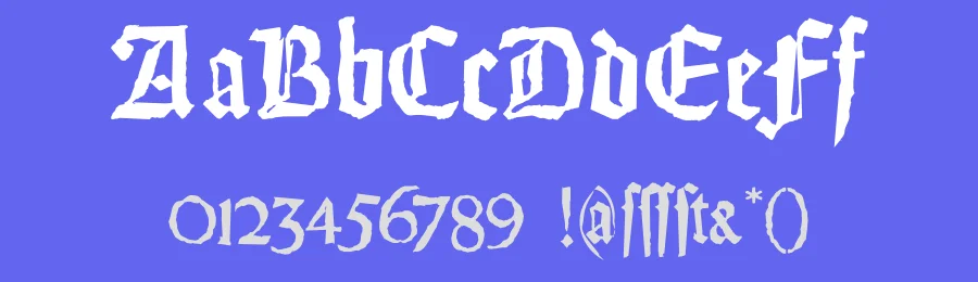 Weiss Gotisch Random — Display Font — thumbnail 3