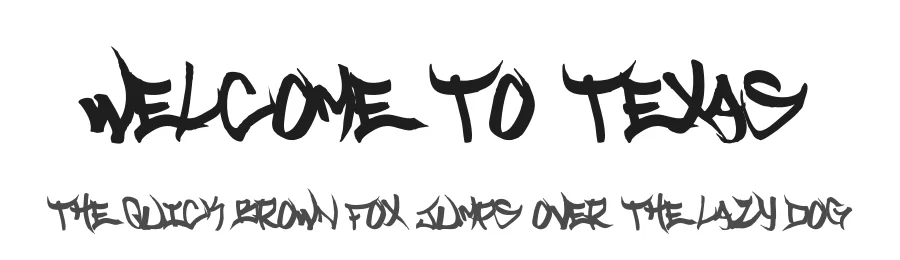 Welcome to Texas by Chris Vile — Display Font