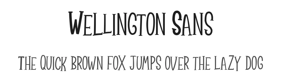 Wellington Sans by Donis Miftahudin — Display Font