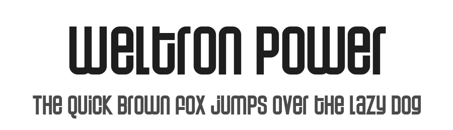 Weltron Power — Display Font