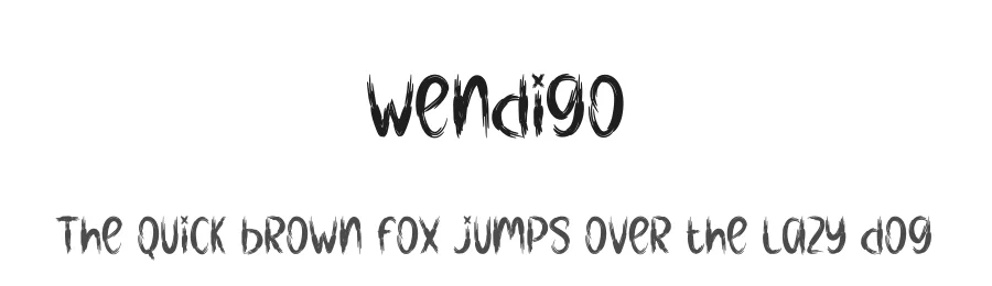 Wendigo — Display Font