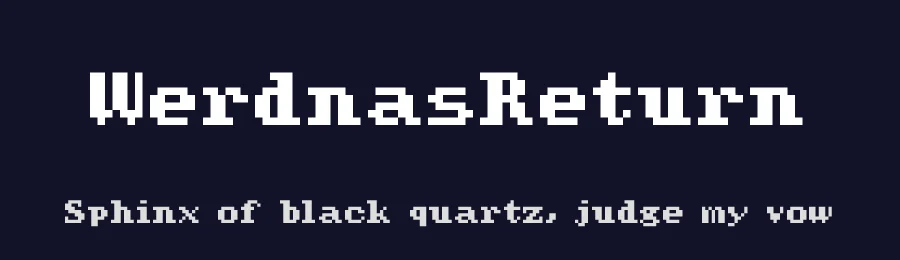 WerdnasReturn — Display Font — thumbnail 2