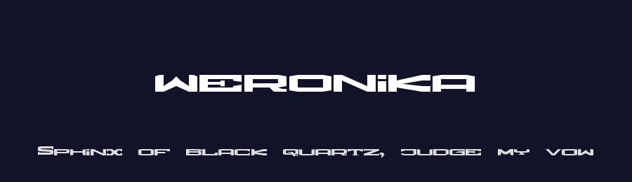 weronika by atrax Rafał Brzeziński — Display Font — thumbnail 2