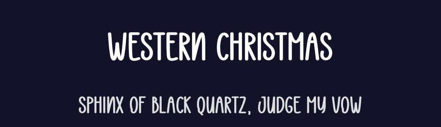 Western Christmas — Display Font — thumbnail 2
