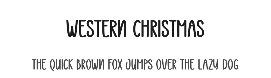 Western Christmas β Display Font