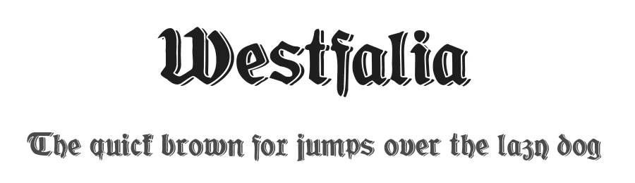 Westfalia by Woodcutter Manero β Display Font