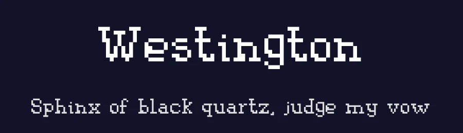 Westington — Display Font — thumbnail 2