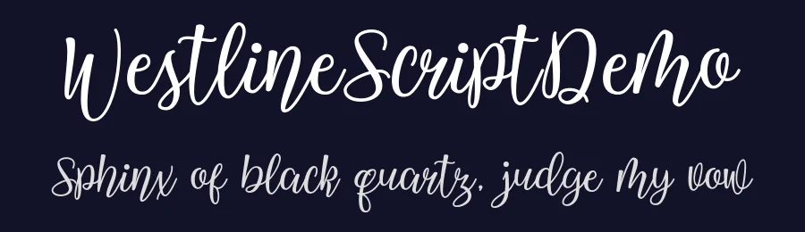 WestlineScriptDemo by Tebaltipisstd_Ferdiansyah_TTS — Display Font — thumbnail 2