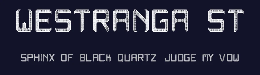 westranga st — Display Font — thumbnail 2