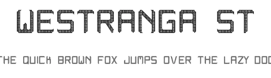 westranga st β Display Font