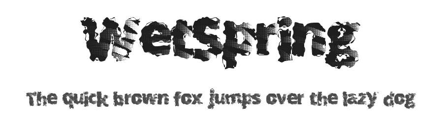 WetSpring by Xerographer Fonts Max Infeld — Display Font