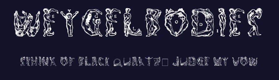 WeygelBodies by Peter Flötner, Martin Weygel 16th Century — Display Font — thumbnail 2