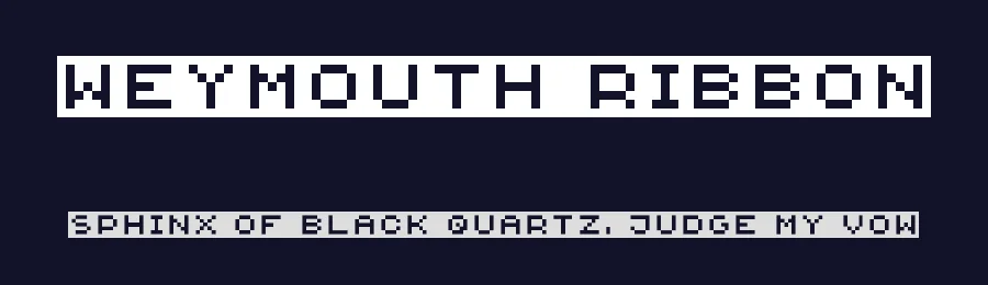 Weymouth Ribbon — Display Font — thumbnail 2