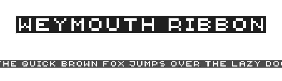 Weymouth Ribbon — Display Font
