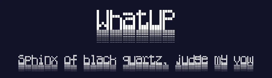 WhatUP — Display Font — thumbnail 2