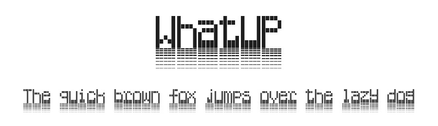 WhatUP — Display Font
