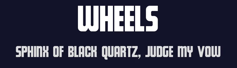 Wheels — Display Font — thumbnail 2